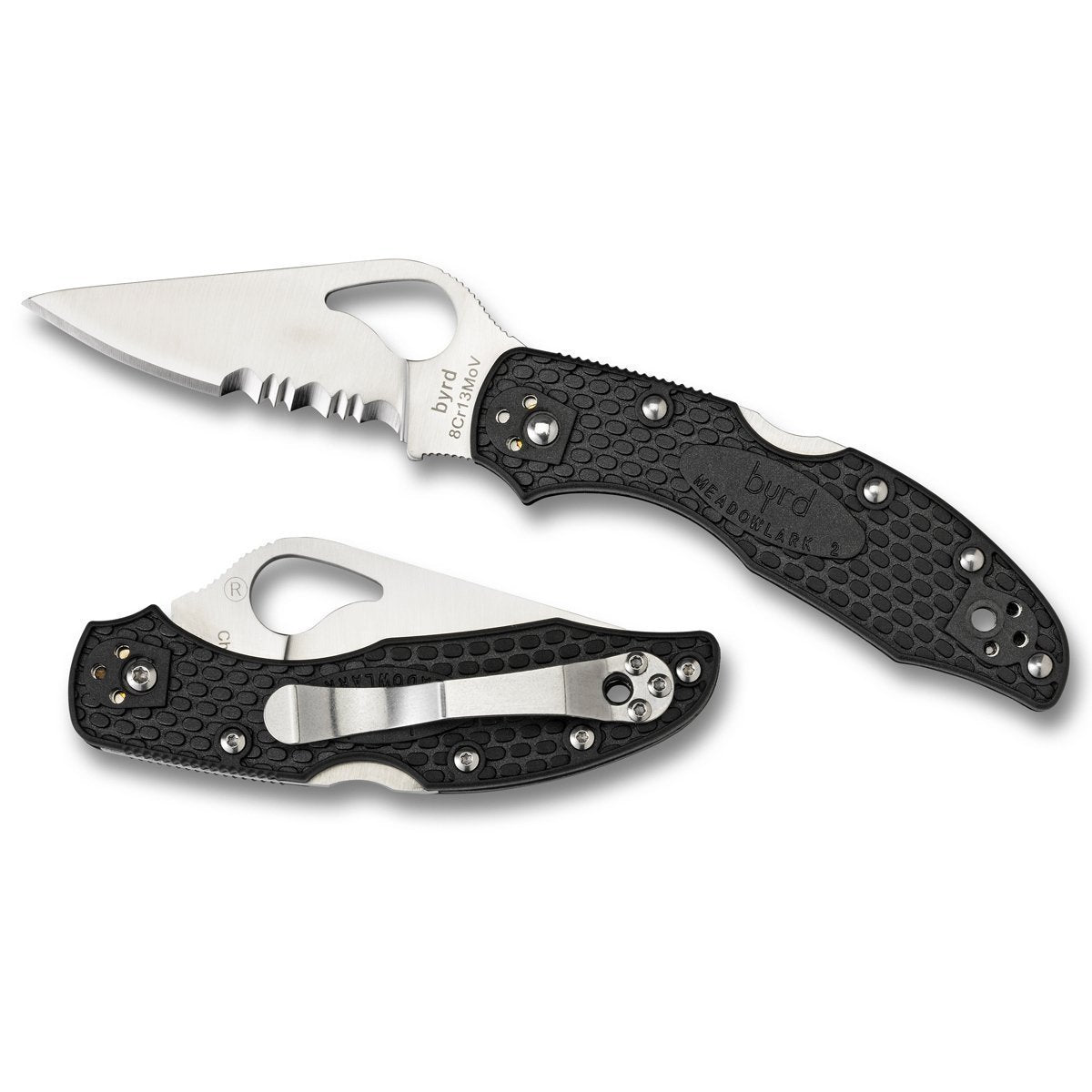 Spyderco Meadowlark 2 Lightweight Black Serrated Blade Tactical Distributors Ltd New Zealand