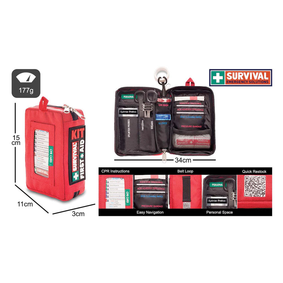 SURVIVAL Compact First Aid KIT First Aid Kits Survival Tactical Gear Supplier Tactical Distributors Australia