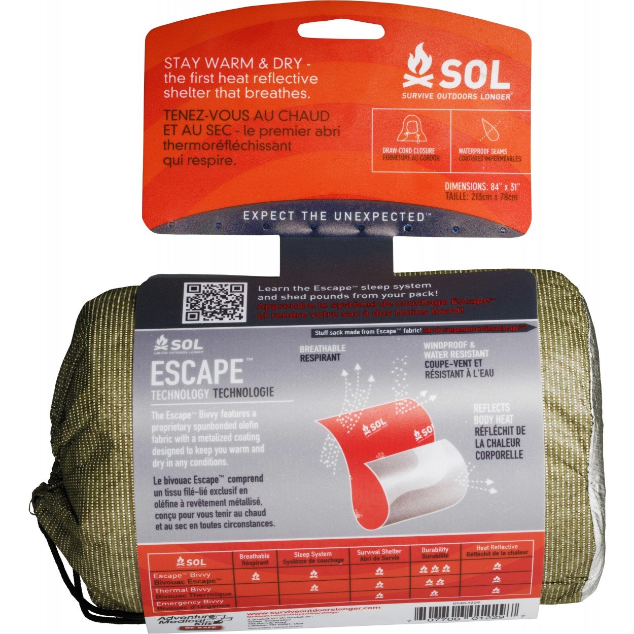 Survive Outdoors Longer SOL Escape Bivvy OD Green Tactical Distributors Ltd New Zealand