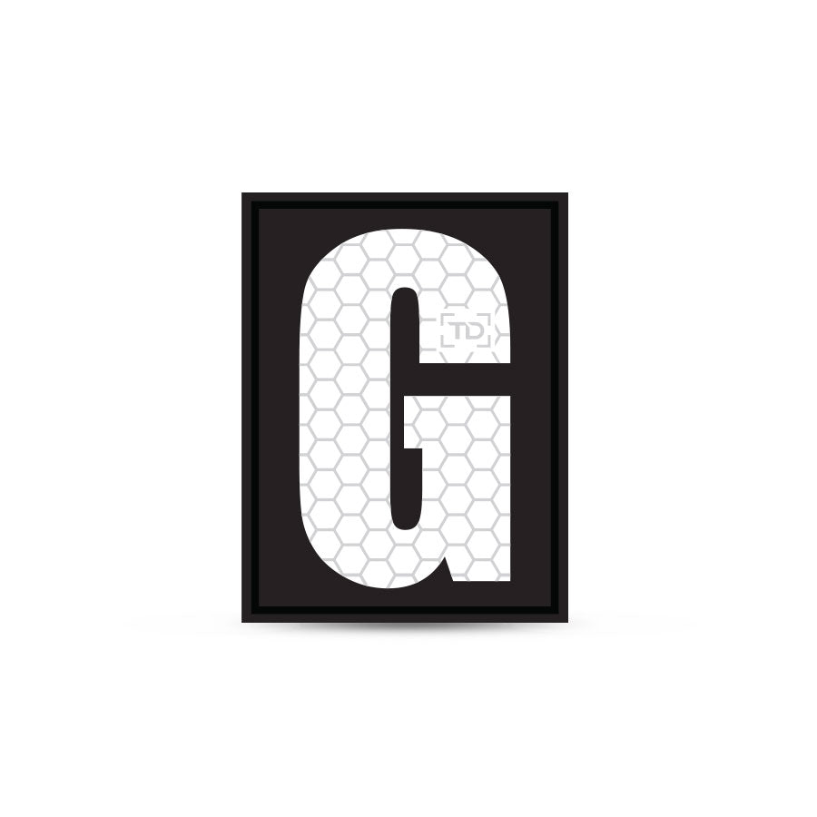 Tactical Gear Letter/Number Patch G Tactical Distributors Ltd New Zealand