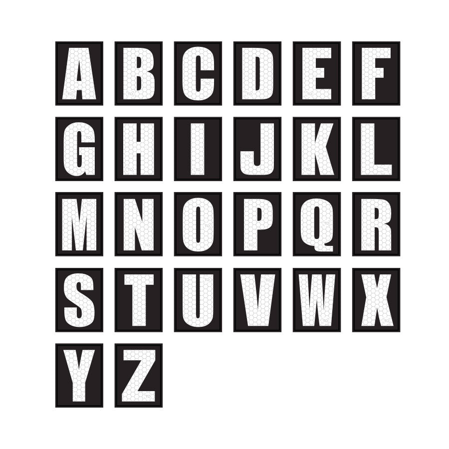 Tactical Gear Letter/Number Patch Tactical Distributors Ltd New Zealand