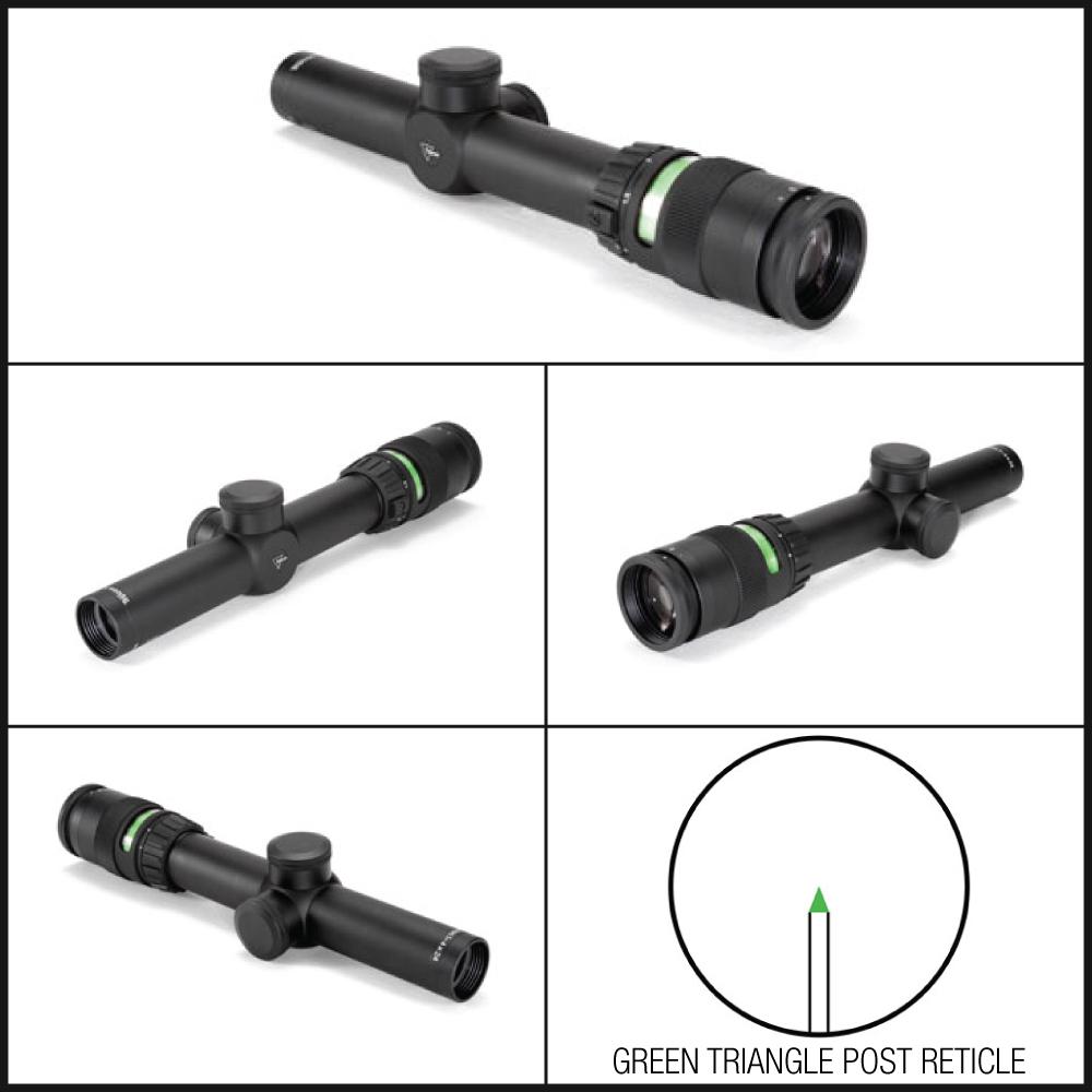 Trijicon AccuPoint 1-4x24 30mm Tube Riflescope with BAC Green Triangle Post Tactical Distributors Ltd New Zealand
