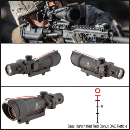 Trijicon ACOG 3.5x35 Scope Calibrated for .223 (5.56) Dual Illuminated Donut BAC Reticle Tactical Distributors Ltd New Zealand