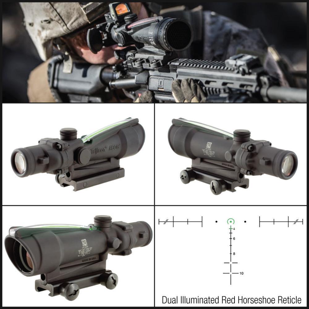 Trijicon ACOG 3.5x35 Scope Calibrated for .223 (5.56) Dual Illuminated Horseshoe Reticle with TA51 Mount Tactical Distributors Ltd New Zealand