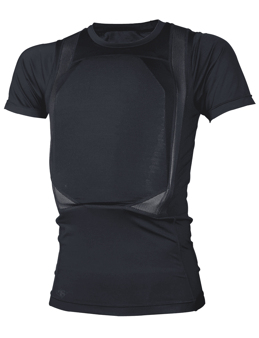 TruSpec Mens Concealed Armour Shirt Black Extra Small Tactical Distributors Ltd New Zealand