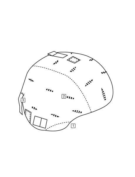 TruSpec MICH Kevlar Helmet Cover MultiCam Clothing and Apparel TruSpec Tactical Gear Supplier Tactical Distributors Australia