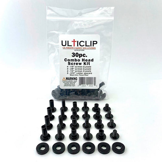 Ulticlip Ultimate Carry Solutions Combo Head Screw Kit 30 Pieces Tactical Distributors Ltd New Zealand