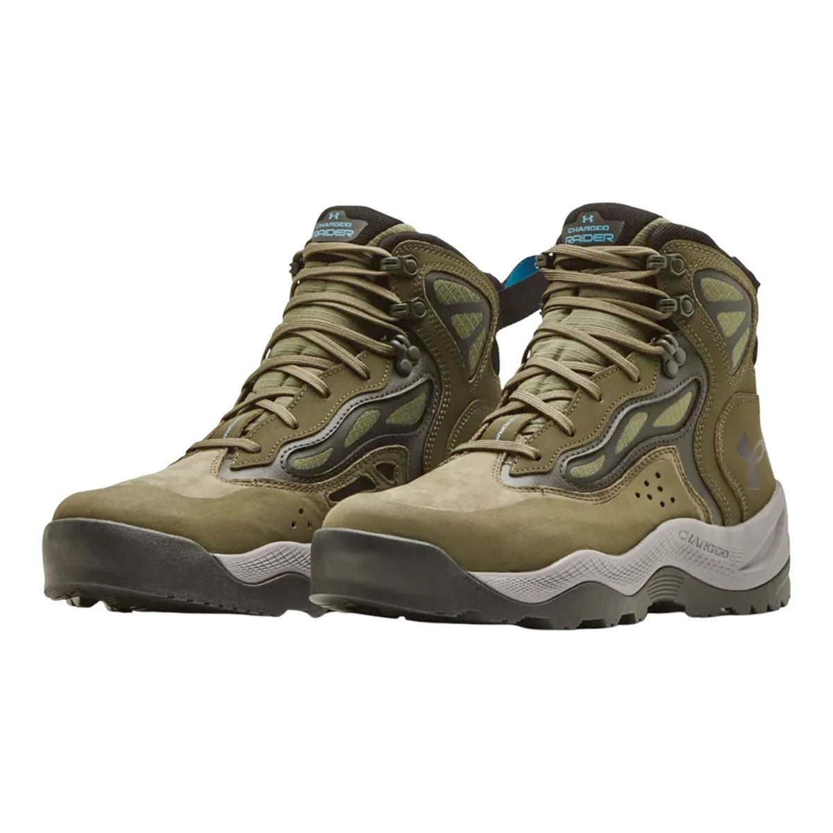 Under Armour Charged Raider Mid 6" Hiking Boots Marine OD Green