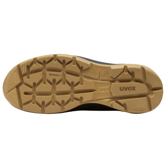 UVEX 3 X-Flow Side-Zip Work Boot Black/Tan Tactical Distributors Ltd New Zealand