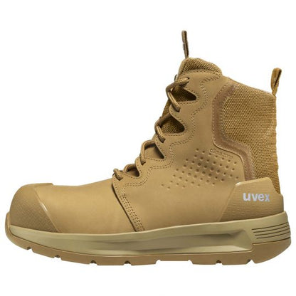 UVEX 3 X-Flow Side-Zip Work Boot Tan Tactical Distributors Ltd New Zealand