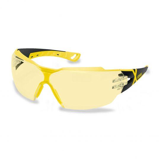 Uvex Pheos CX2 Protective Eyewear Black/Yellow Frame Amber Lens Tactical Distributors Ltd New Zealand