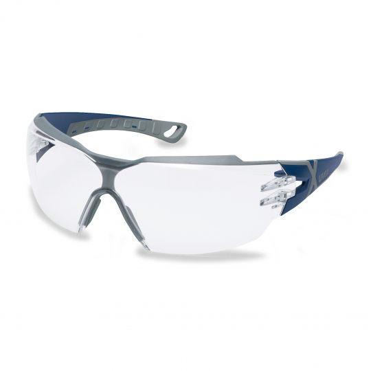 Uvex Pheos CX2 Protective Eyewear Blue/Grey Frame Clear Lens Tactical Distributors Ltd New Zealand