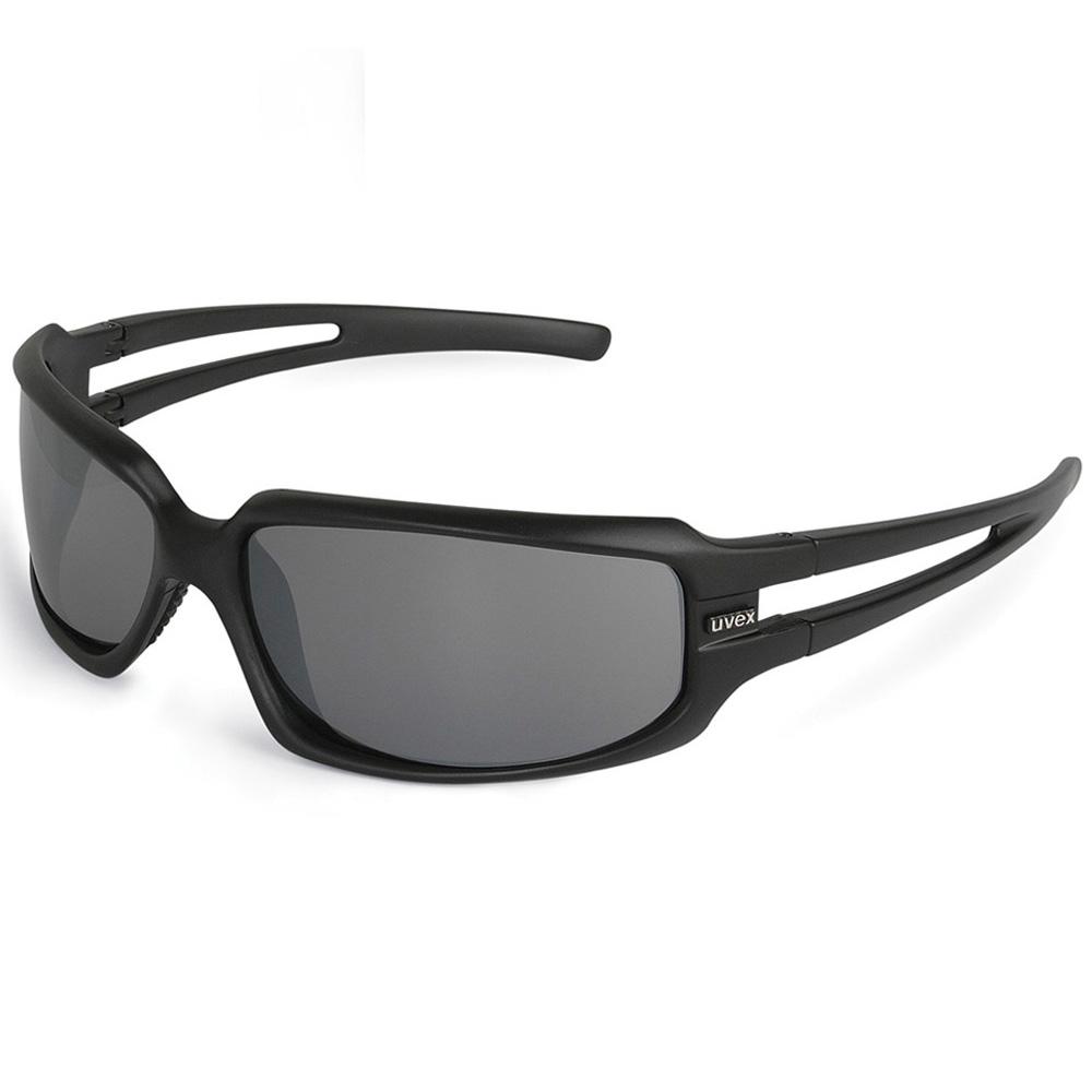 Uvex Sonic Safety Sunglasses Black Frame Grey Lens Tactical Distributors Ltd New Zealand