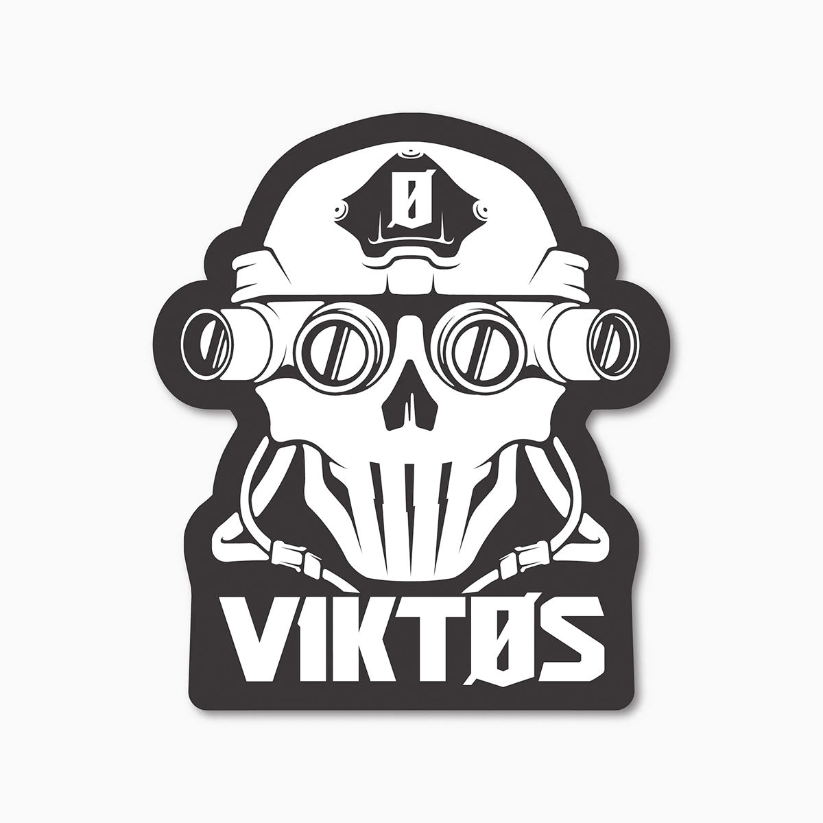 VIKTOS 3 Inches Four Eyes Sticker White Tactical Distributors Ltd New Zealand