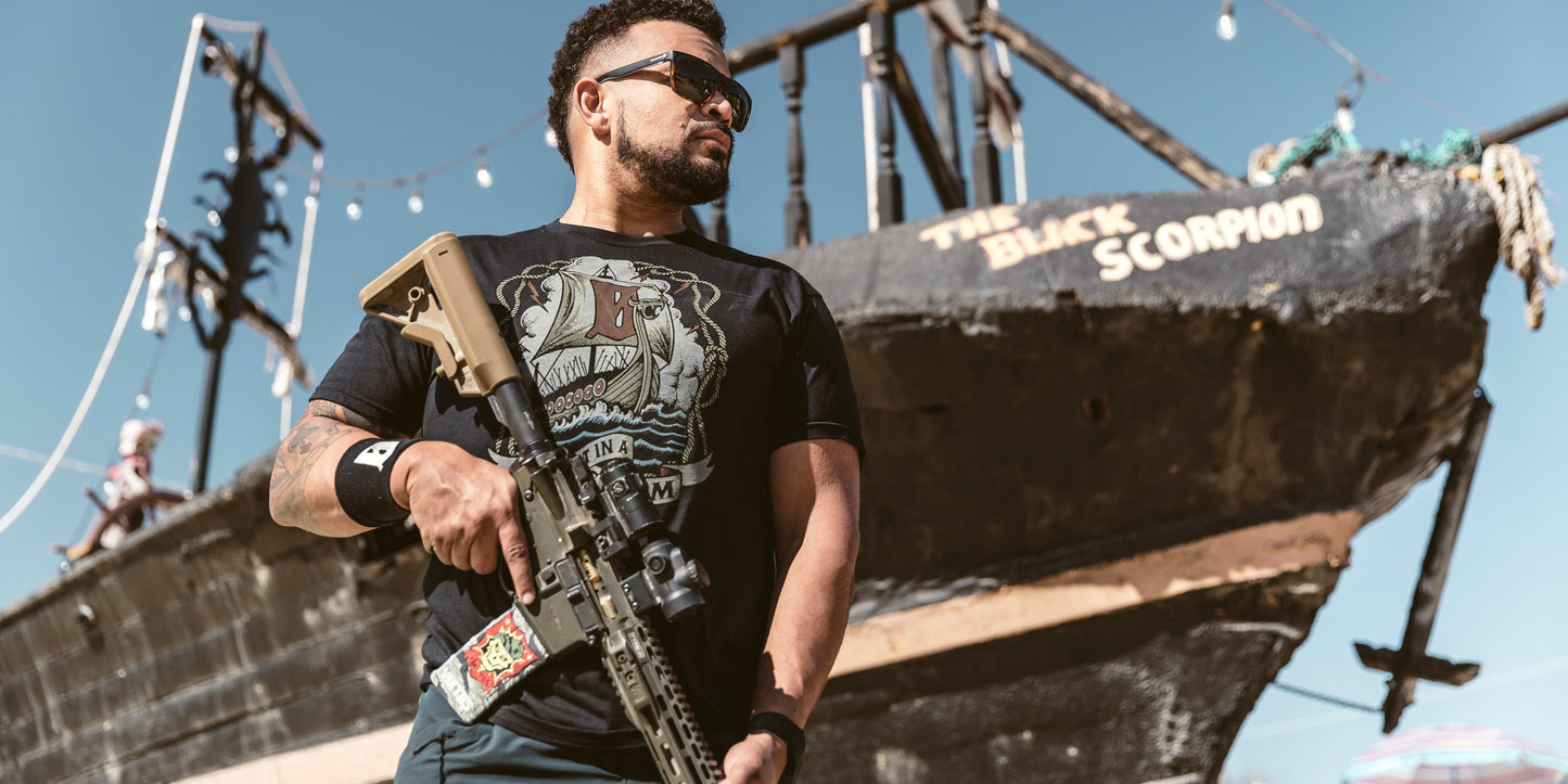 VIKTOS Any Port Tee Black Tactical Distributors Ltd New Zealand