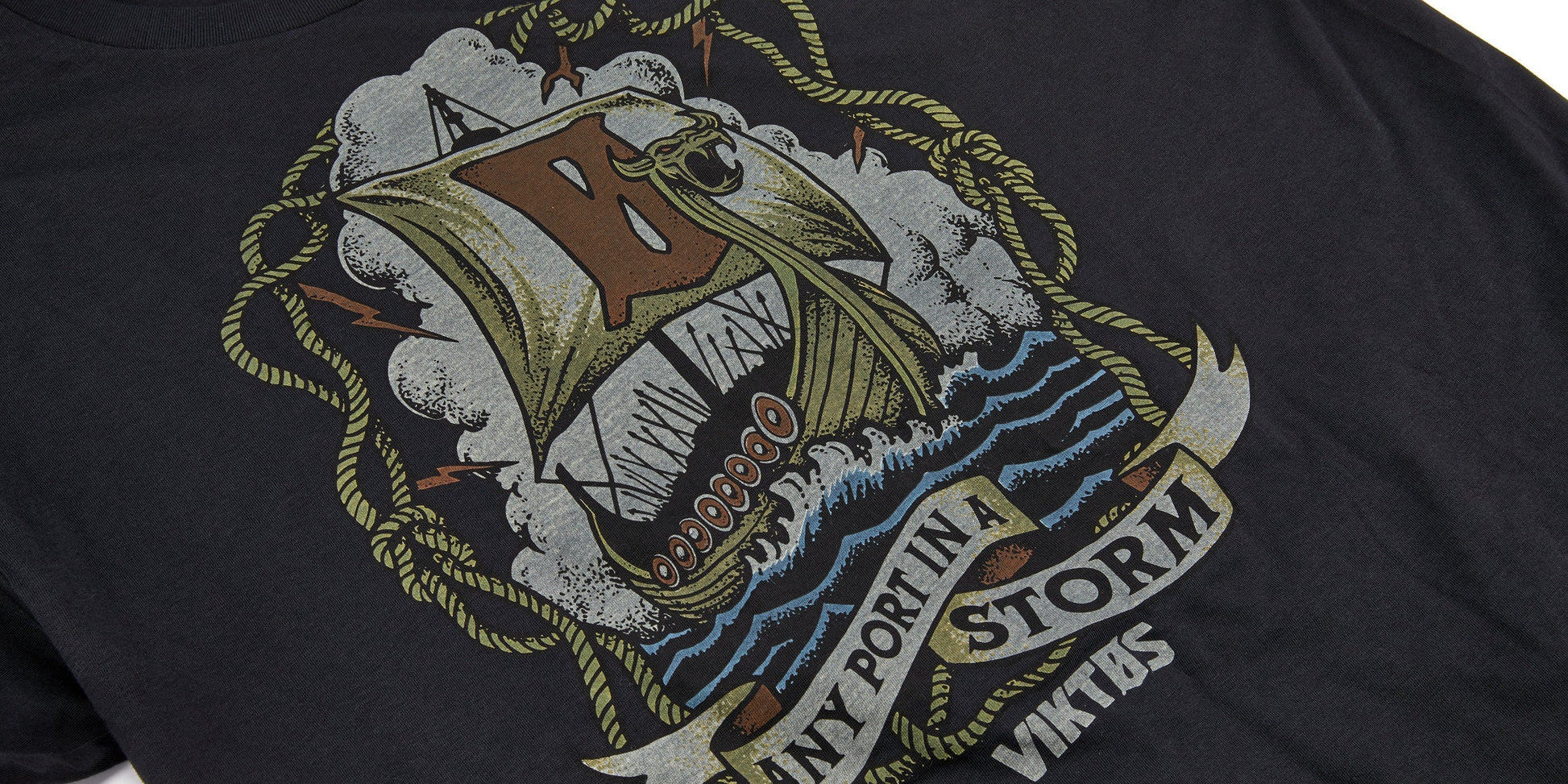 VIKTOS Any Port Tee Black Tactical Distributors Ltd New Zealand