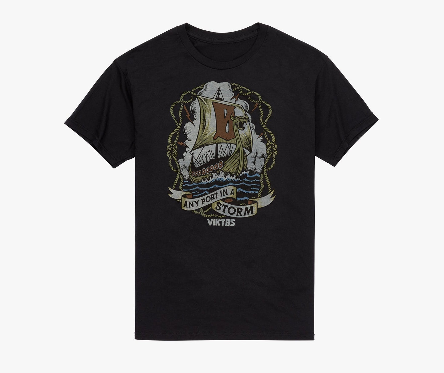 VIKTOS Any Port Tee Black Small Tactical Distributors Ltd New Zealand