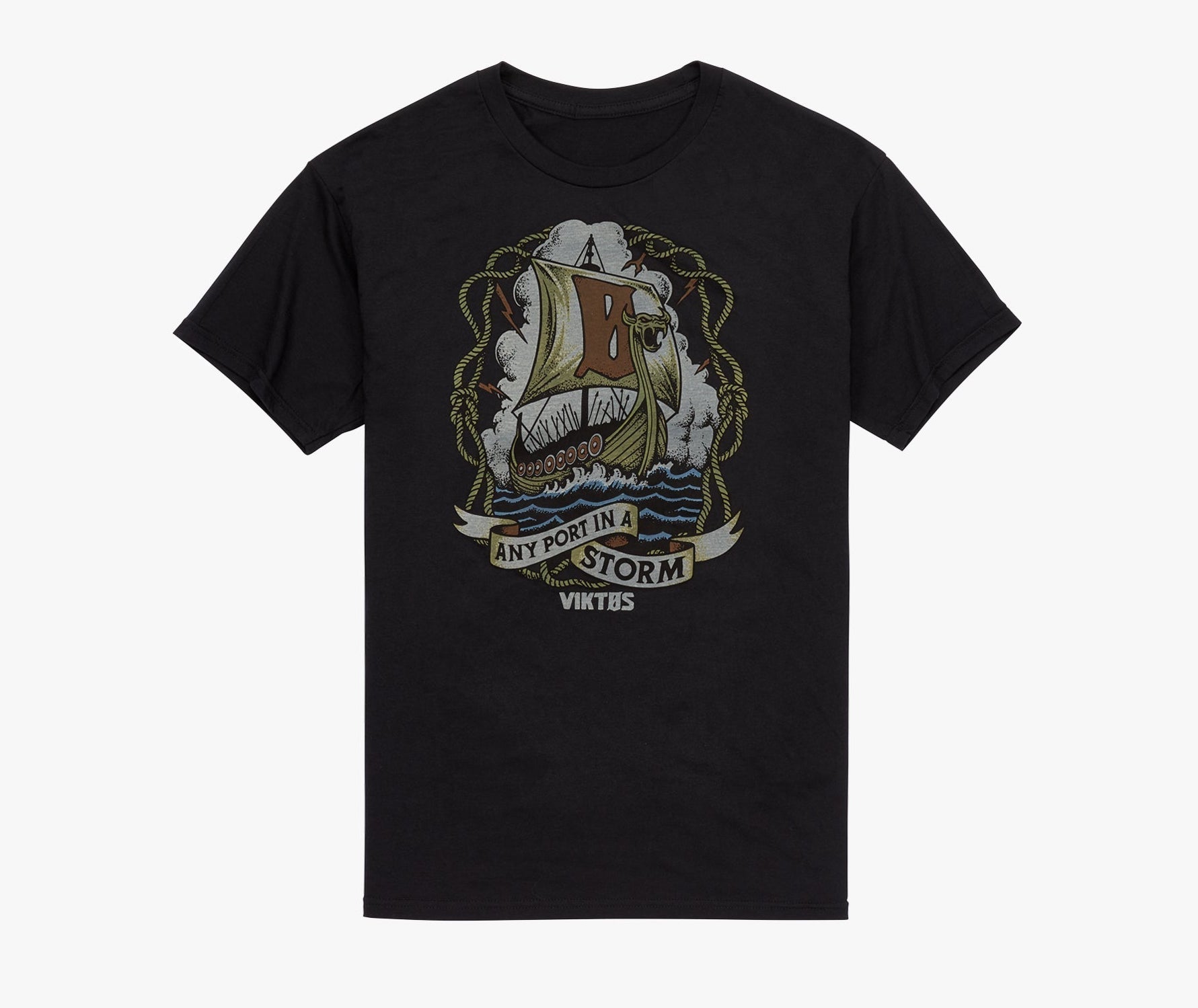 VIKTOS Any Port Tee Black Small Tactical Distributors Ltd New Zealand