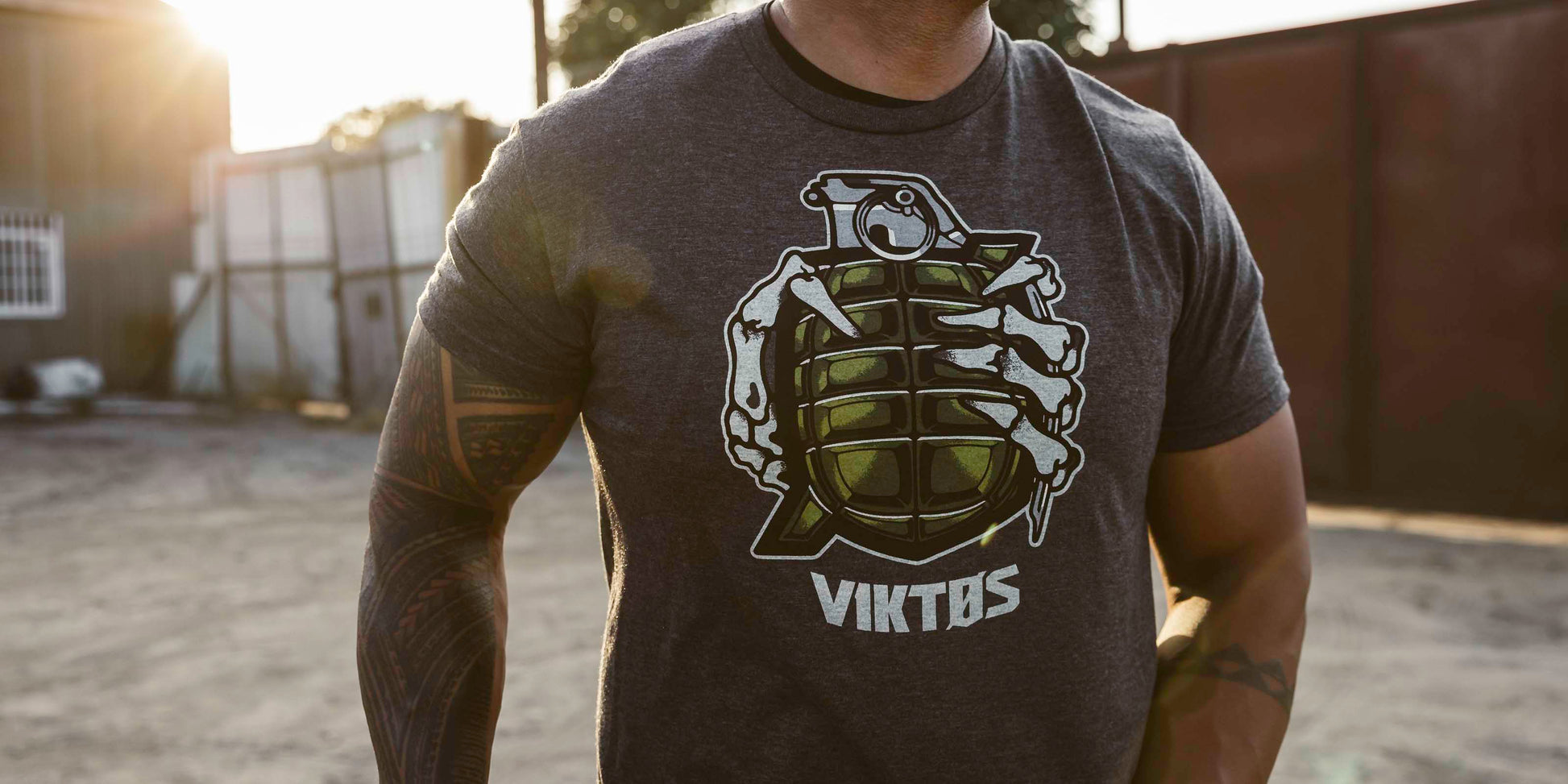 VIKTOS Granata Tee Charcoal Heather Tactical Distributors Ltd New Zealand