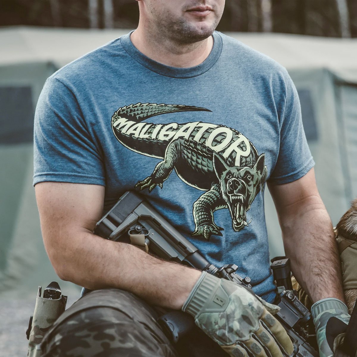 VIKTOS Maligator Tee Navy Heather Tactical Distributors Ltd New Zealand