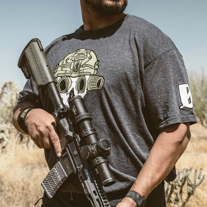 VIKTOS Quad Nod Tee Charcoal Heather Tactical Distributors Ltd New Zealand