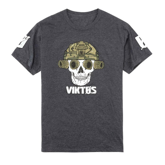 VIKTOS Quad Nod Tee Charcoal Heather Tactical Distributors Ltd New Zealand