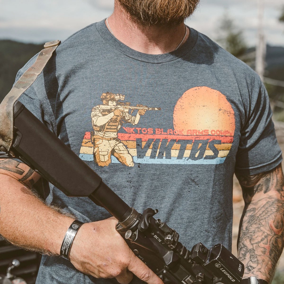 VIKTOS Sundowner Tee Navy Heather Tactical Distributors Ltd New Zealand