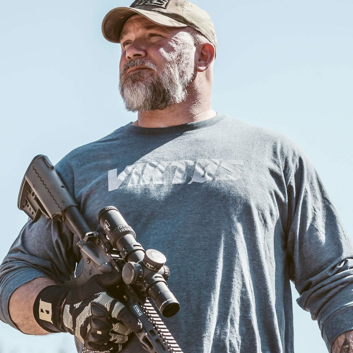 VIKTOS Tack LS Tee Atlantic Heather Tactical Distributors Ltd New Zealand