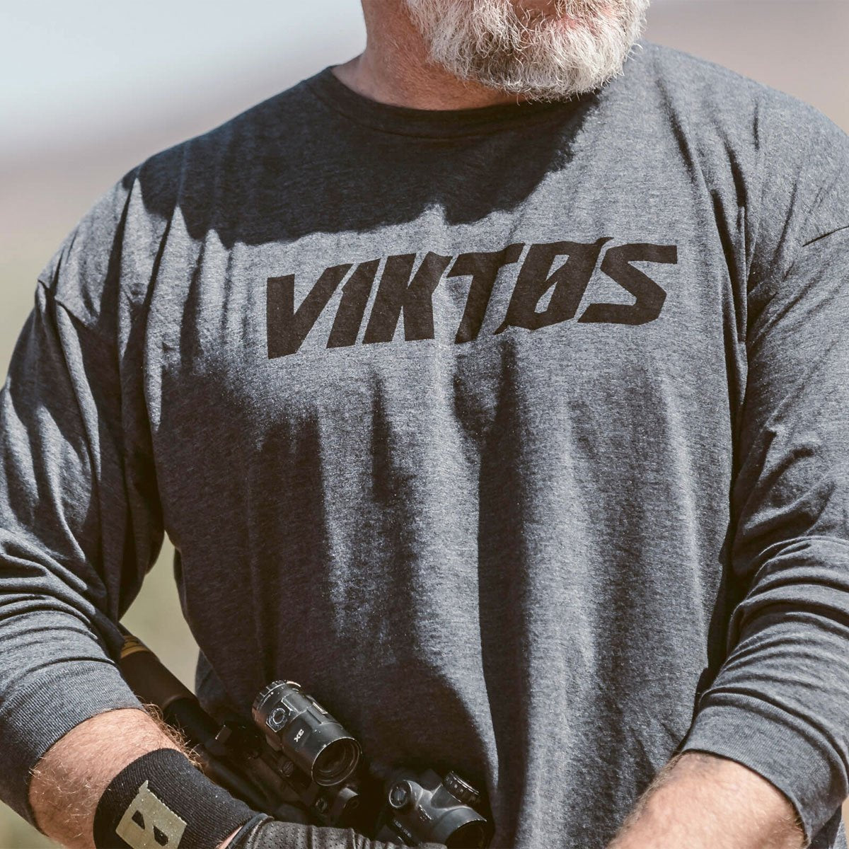 VIKTOS Tack LS Tee Charcoal Heather Tactical Distributors Ltd New Zealand