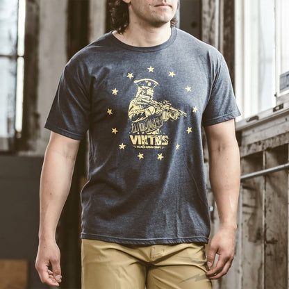 VIKTOS Tax Stamp Tee Navy Heather Tactical Distributors Ltd New Zealand