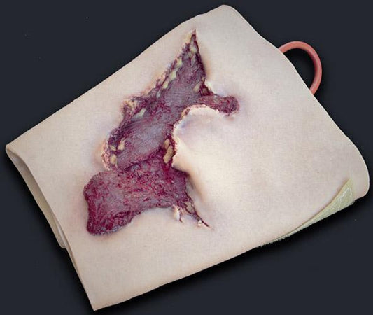 Wearable Wounds Avulsion to Calf Light Skin Tactical Distributors Ltd New Zealand