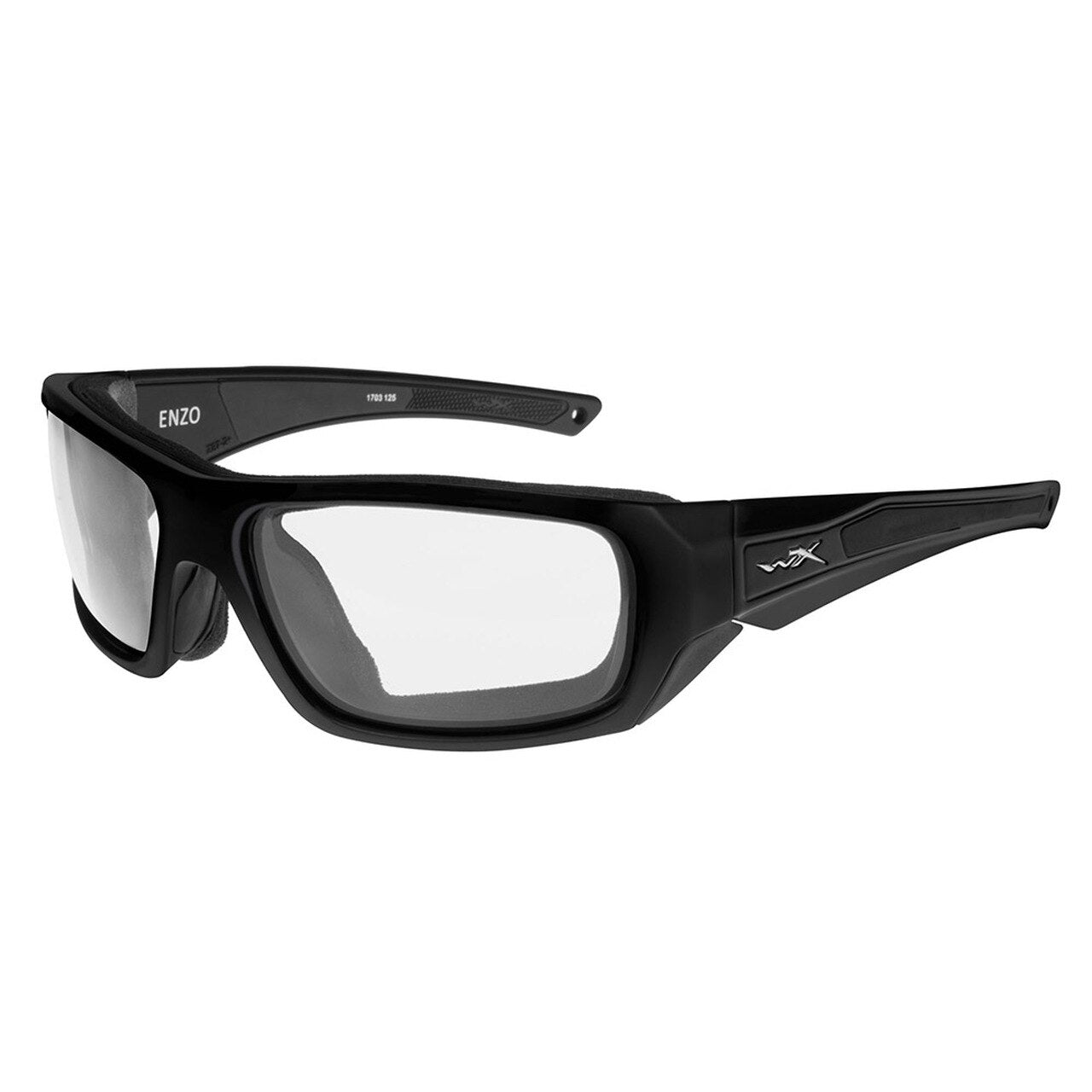 Wiley X Enzo Sunglasses Clear Lens Matte Black Frame Tactical Distributors Ltd New Zealand
