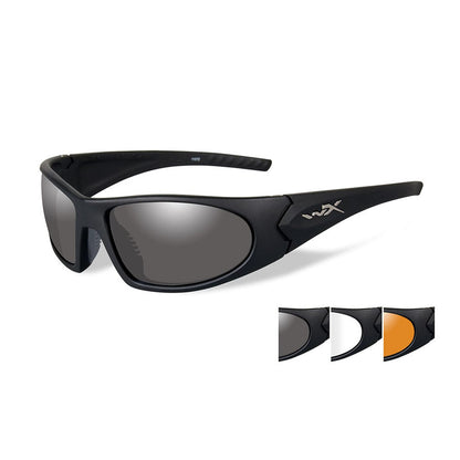 Wiley X Romer 3 Sunglasses Three Lens Matte Black Frame Tactical Distributors Ltd New Zealand