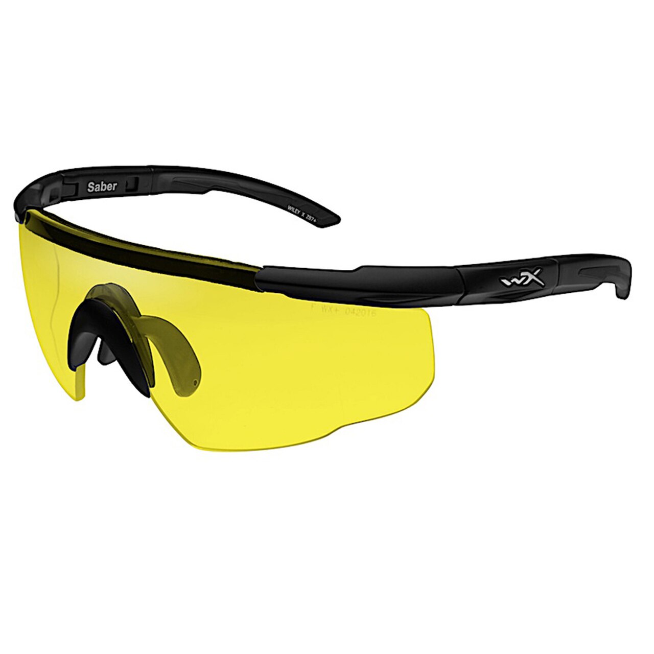 Wiley X Saber Advanced Eyeshield Pale Yellow Lens Matte Black Frame Tactical Distributors Ltd New Zealand